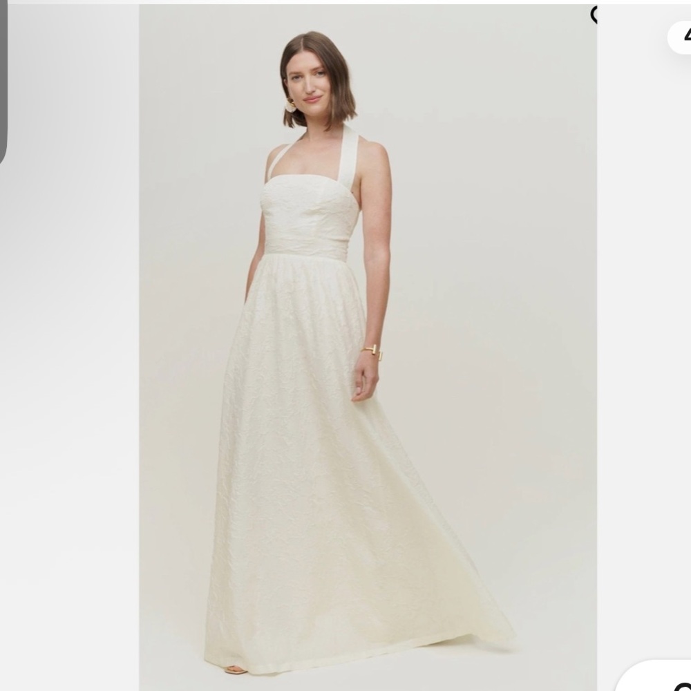 NWT Reformation the Edessa Maxi Dress Ivory size 0